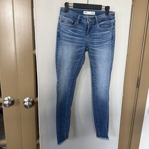 BKE Womens 27 Blue Medium Wash Stella Slim Fit Low Rise Ankle Skinny Jeans